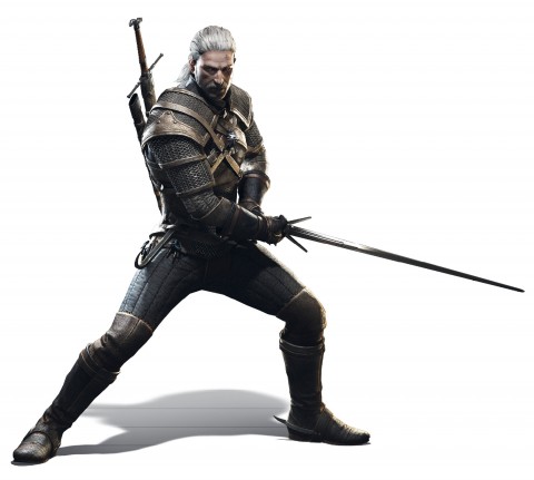 ESPADA GERALT THE RIVIA PLATA -THE WITCHER